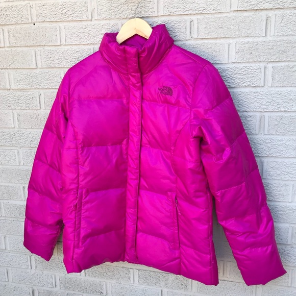 The North Face Jackets Coats The North Face Puffer 55 Down Coat Hot Pink Poshmark